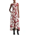 ALTUZARRA PENNY SILK PRINTED MIDI DRESS