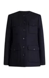 Altuzarra Perry Wool-blend Jacket In Navy