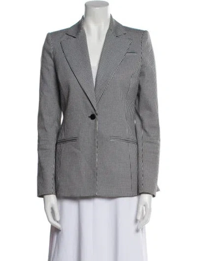 Pre-owned Altuzarra Plaid Print Blazer In Black