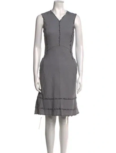 Pre-owned Altuzarra Plaid Print Knee-length Dress In Multi