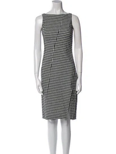 Pre-owned Altuzarra Plaid Print Knee-length Dress In Multi