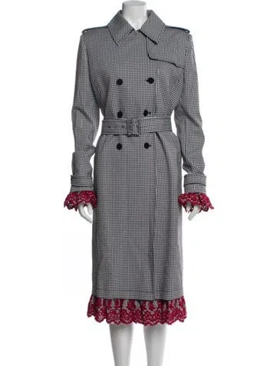 Pre-owned Altuzarra Plaid Print Trench Coat In Multi