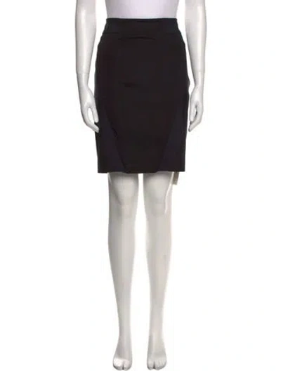 Pre-owned Altuzarra Pleated Accents Knee-length Skirt In Black