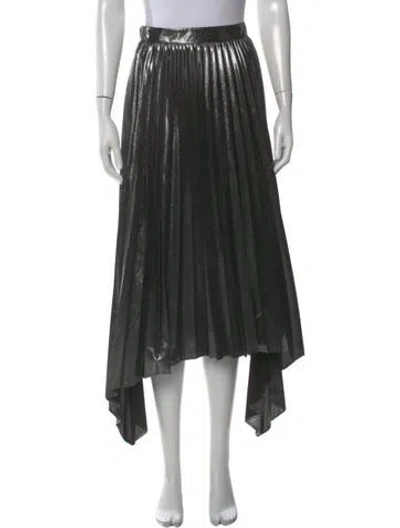 Pre-owned Altuzarra Pleated Accents Long Skirt In Multi