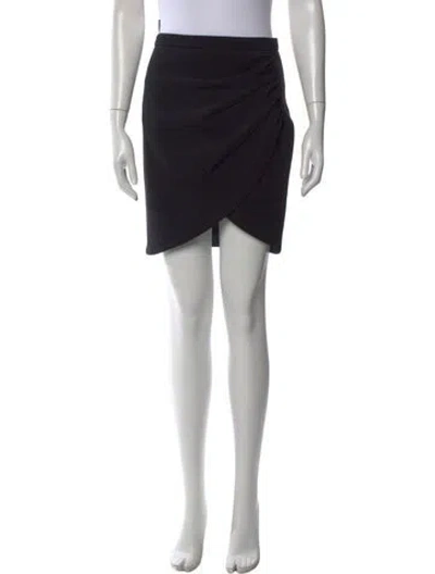 Pre-owned Altuzarra Pleated Accents Mini Skirt In Black