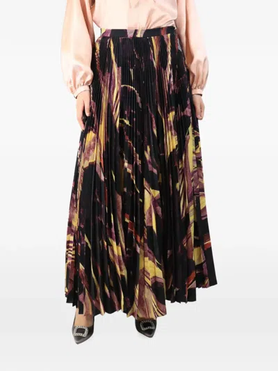 Pre-owned Altuzarra Pleated Maxi Skirt In Black