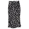 Altuzarra Polka Dot Midi Skirt In Black Viscose In Black