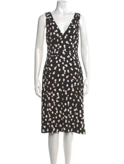 Pre-owned Altuzarra Polka Dot Print Midi Length Dress In Multi