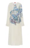 Altuzarra Poppy Printed Crepe Midi Dress In Multi