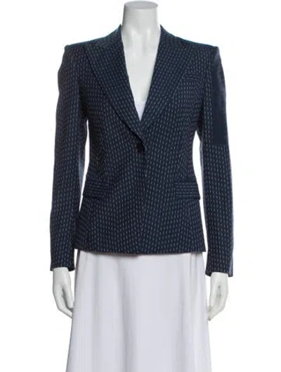 Pre-owned Altuzarra Printed Blazer In Blue