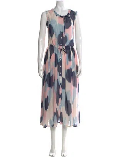 Pre-owned Altuzarra Printed Knee-length Dress In Neutral
