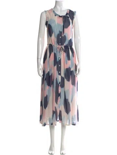 Pre-owned Altuzarra Printed Knee-length Dress In Neutrals