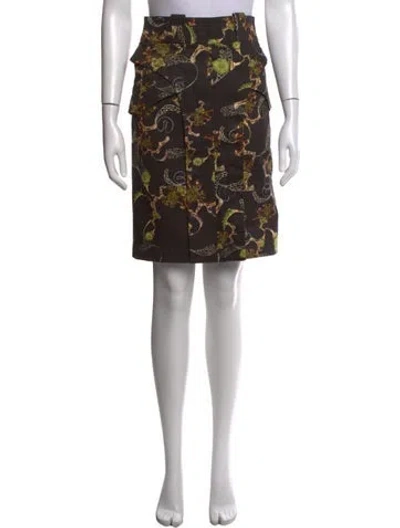 Pre-owned Altuzarra Printed Knee-length Skirt In Black