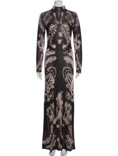 Pre-owned Altuzarra Printed Long Dress In Multi