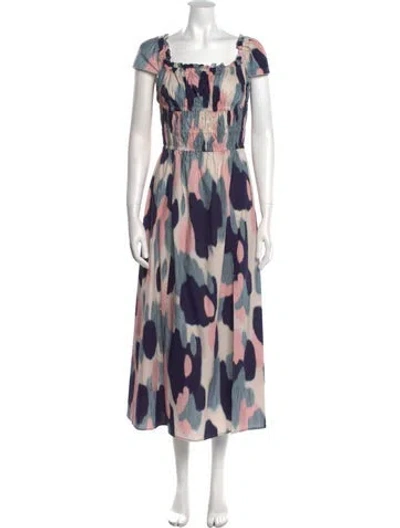 Pre-owned Altuzarra Printed Long Dress In Multi