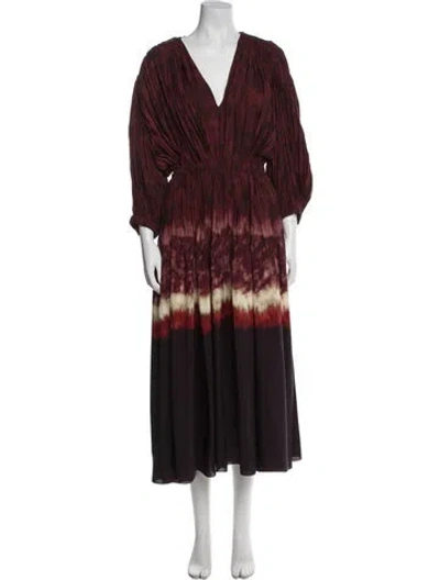 Pre-owned Altuzarra Printed Long Dress In Multi