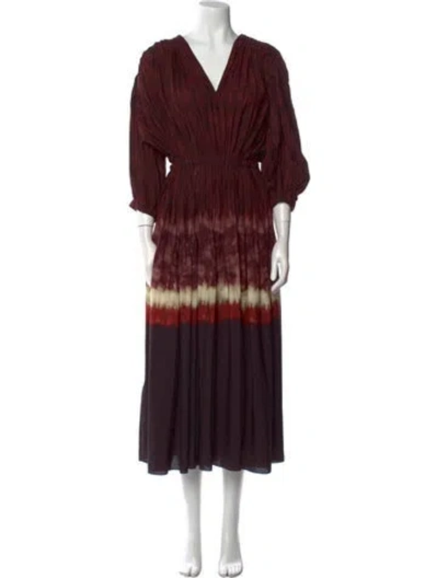 Pre-owned Altuzarra Printed Long Dress In Multi