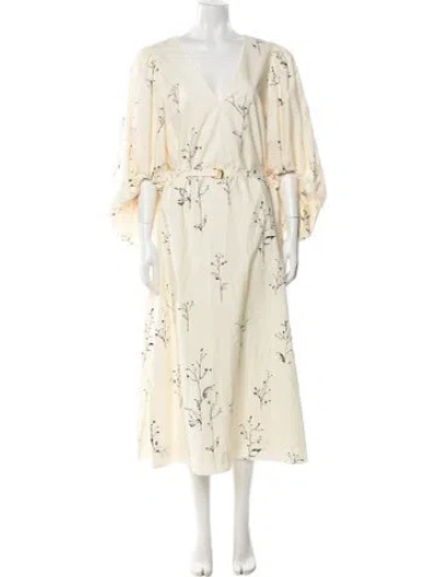 Pre-owned Altuzarra Printed Long Dress In Neutral