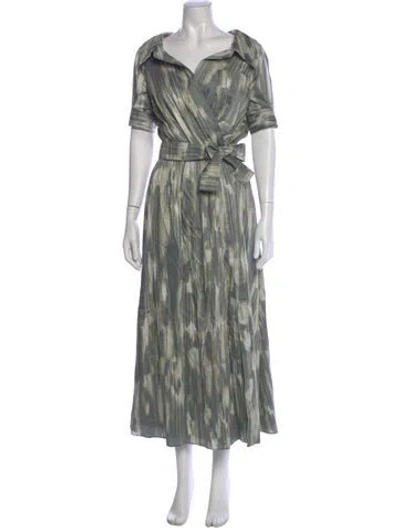 Pre-owned Altuzarra Printed Long Dress W/ Tags In Multi