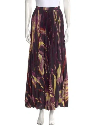 Pre-owned Altuzarra Printed Long Skirt W/ Tags In Black