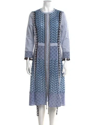 Pre-owned Altuzarra Printed Midi Length Dress In Blue