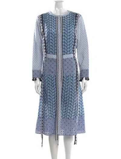 Pre-owned Altuzarra Printed Midi Length Dress In Blue