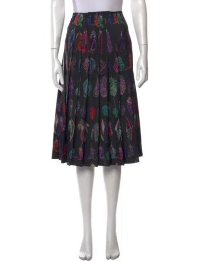 Pre-owned Altuzarra Printed Midi Length Skirt In Black