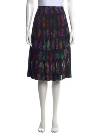 Pre-owned Altuzarra Printed Midi Length Skirt In Black