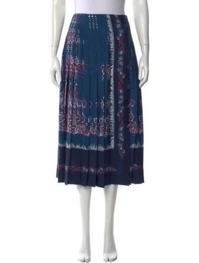 Pre-owned Altuzarra Printed Midi Length Skirt In Blue