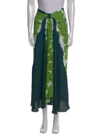 Pre-owned Altuzarra Printed Midi Length Skirt In Green