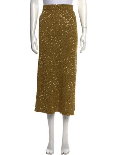 Pre-owned Altuzarra Printed Midi Length Skirt In Green