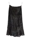 Altuzarra Printed Midi Skirt In Metallic Viscose In Gold