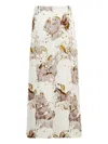 Altuzarra Printed Midi Skirt In White