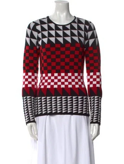 Pre-owned Altuzarra Printed Scoop Neck Sweater In Black