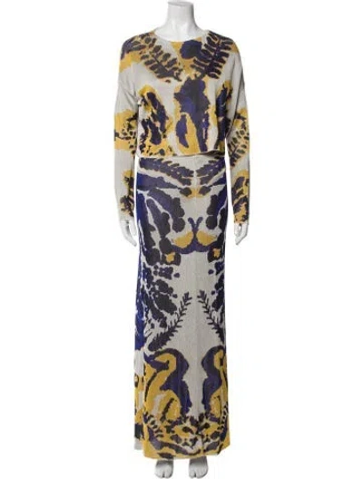 Pre-owned Altuzarra Printed Skirt Set In Neutral
