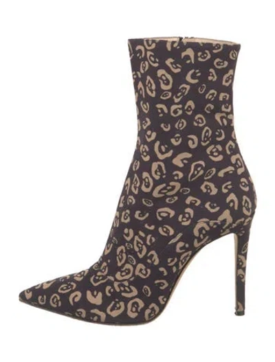 Pre-owned Altuzarra Printed Sock Boots In Black