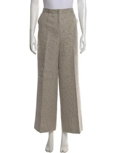Pre-owned Altuzarra Printed Wide Leg Pants W/ Tags In Neutral