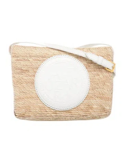 Pre-owned Altuzarra Raffia Minaudière In Neutrals