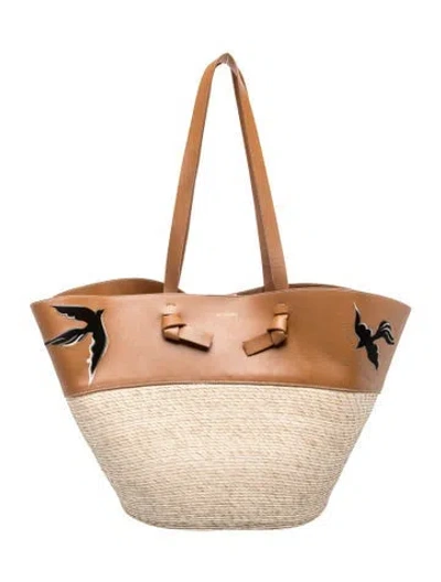 Pre-owned Altuzarra Raffia Tote In Neutrals