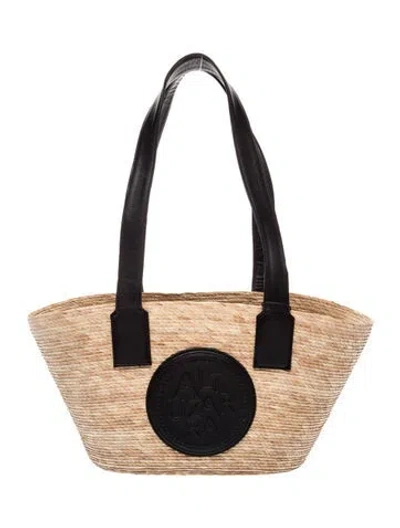 Pre-owned Altuzarra Raffia Tote W/ Tags In Neutrals