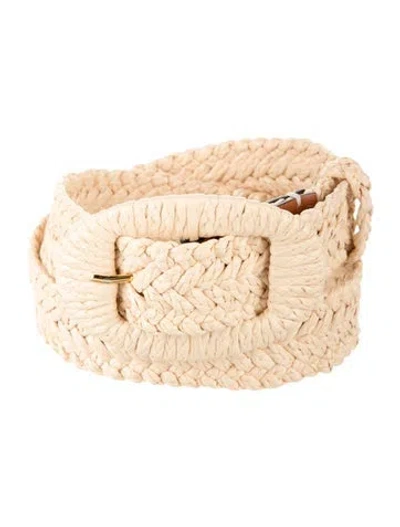 Pre-owned Altuzarra Raffia Waist Belt In Neutrals