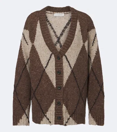 Altuzarra Ramblers Wool And Alpaca-blend Cardigan In Multi