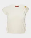Altuzarra Rinaldi Gathered Ring Knit Top