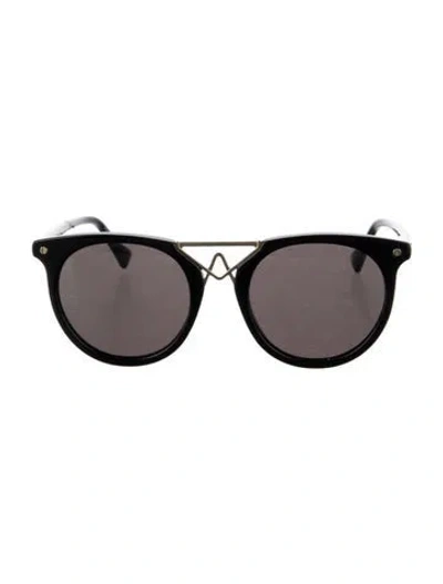 Pre-owned Altuzarra Round Tinted Sunglasses In Black
