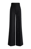 Altuzarra Rudy High-rise Wool-blend Flared Pant In Black,white