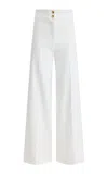 Altuzarra Rudy Stretch-cotton Flare Pants In White