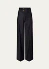 Altuzarra Rudy Wide Leg Pants In Berry Blue