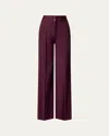 Altuzarra Rudy Wide Leg Wool Pants In Deep Grape