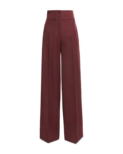 Altuzarra Rudy Wool Pants In Burgundy