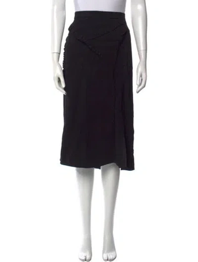 Pre-owned Altuzarra Ruffle Embellishment Knee-length Skirt In Black
